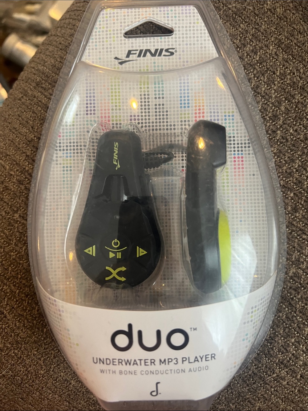 FINIS Duo Underwater MP3 Player - Black & Neon Yellow